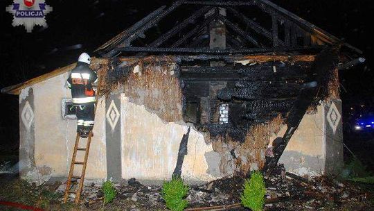 Pożar domu w Czemiernikach, jedna ofiara