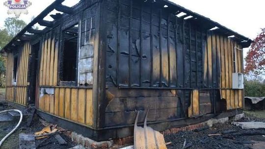 Pożar domu w Marysinie. Znaleziono zwłoki 60-latka