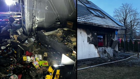 Pożar domu w Puławach. Nie żyje niepełnosprawny mężczyzna