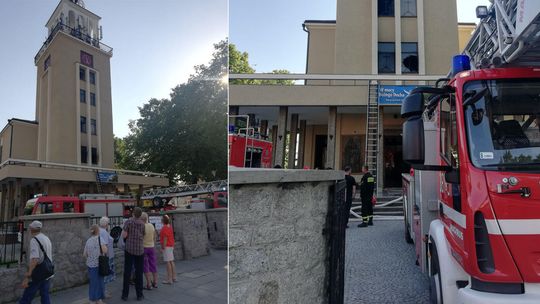 Pożar kościoła w Zamościu. Dwie osoby ranne [zdjęcia]