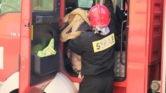 Pożar mieszkania w bloku przy ul. Kolejowej w Chełmie