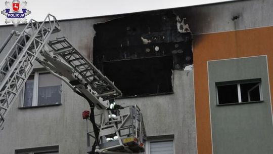 Pożar mieszkania w bloku. Znaleziono ciała mężczyzny i kobiety