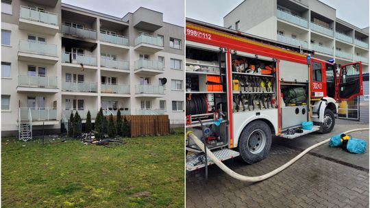 Pożar mieszkania w Lublinie. Jedna osoba trafiła do szpitala