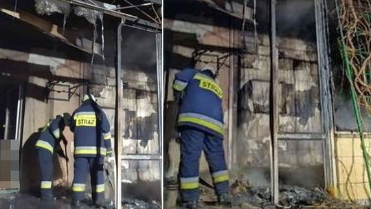 Pożar na werandzie domu w gminie Urszulin