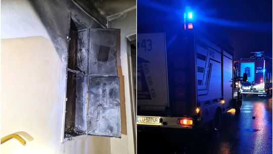 Pożar w bloku w Zamościu. Ewakuowano 40 osób, sześć trafiło do szpitala