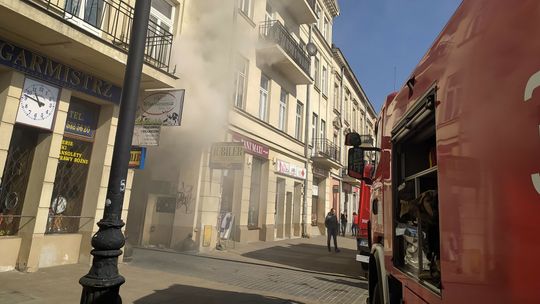 Pożar w centrum Lublina