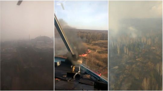 Pożar w Czarnobylu przybiera na sile. Ogień zbliża się do sarkofagu nad dawną elektrownią atomową