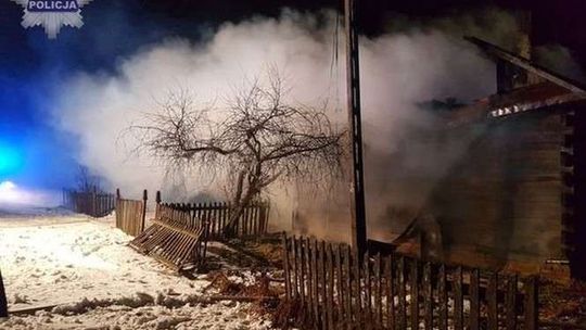 Pożar w domu w gm. Hanna. Nie żyje 67-latek