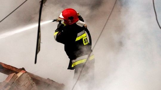 Pożar w Hrubieszowie. Paliło się w mieszkaniach komunalnych