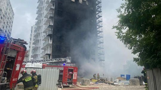 Pożar w Lublinie. Kłęby dymu nad miastem