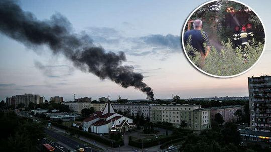 Pożar w Lublinie. "Słup dymu widać z Czechowa" (zdjęcia, wideo)