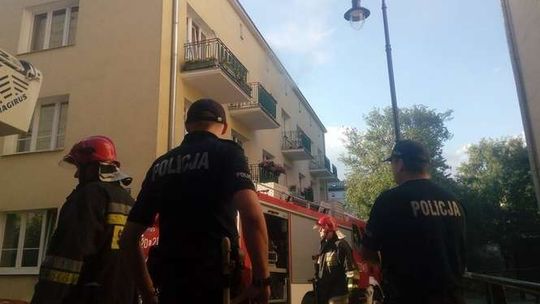 Pożar w mieszkaniu w centrum Lublina (zdjęcia)