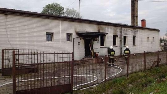 Pożar w piekarni w Kamionce