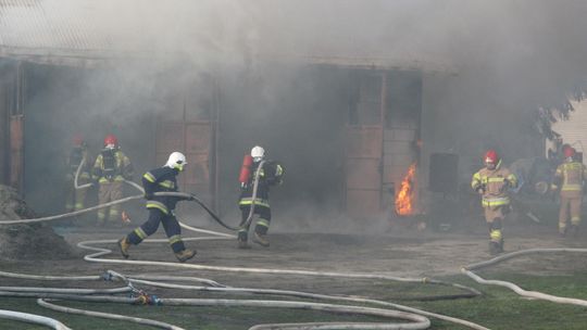 Pożar w Rejowcu. W ogniu stanął budynek gospodarczy
