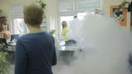 Pożar w Szpitalu Dziecięcym - ćwiczenia strażaków (zdjęcia)