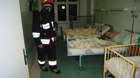 Pożar w szpitalu. Ewakuacja. Tylko ćwiczenia