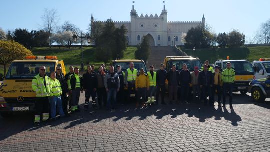 Pożegnali kolegę, który zginął na obwodnicy Lublina. Apelują też do kierowców [zdjęcia, wideo]