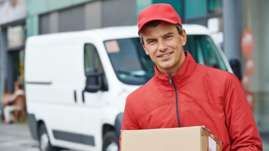 Praca kuriera przed świętami