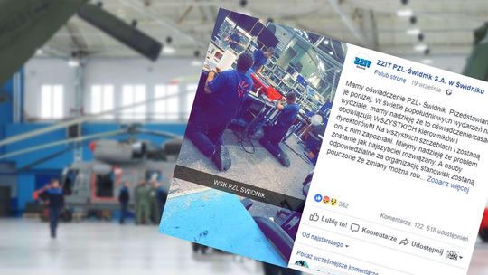 Pracownicy PZL Świdnik na klęczkach. O co chodzi? Firma odpowiada