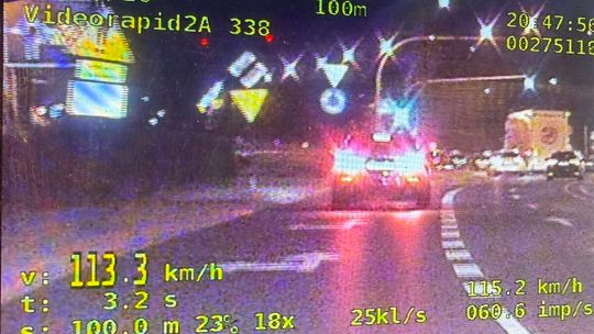 Prawo jazdy miał od trzech tygodni. Już je stracił za przekroczenie prędkości