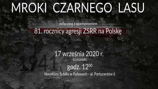 Premiera filmu realizowanego w Puławach - "Mroki Czarnego Lasu"