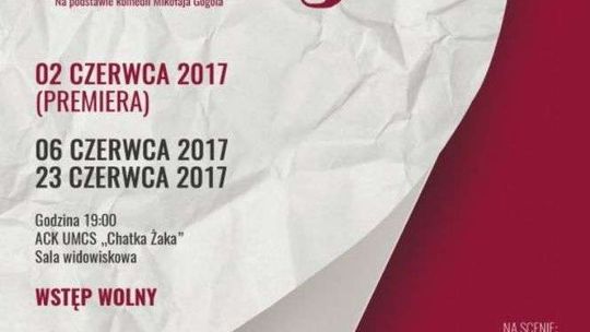 Premiera spektaklu "Rewizor" w Chatce Żaka