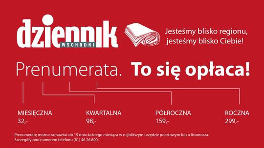 Prenumerata Dziennika Wschodniego