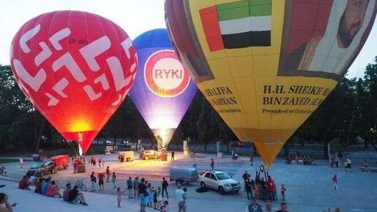 Prezentacja balonów przed CSK w Lublinie