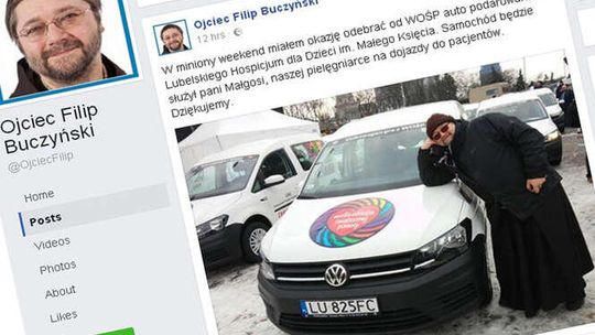 Prezes lubelskiego hospicjum i nowy samochód. To prezent od WOŚP