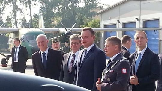 Prezydent Andrzej Duda u studentów „Szkoły Orląt” w Dęblinie