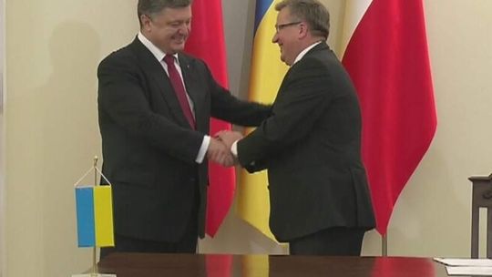 Prezydent Ukrainy w Lublinie. Protesty narodowców i kresowiaków