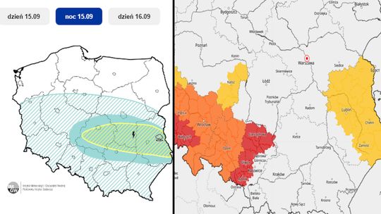 Prognoza dla Lubelszczyzny: Burze i gwałtownie przybierające rzeki