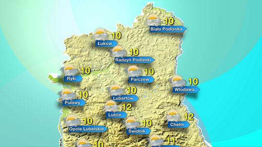 Prognoza pogody na poniedziałek dla woj. lubelskiego (wideo)