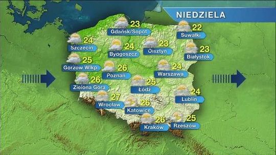 Prognoza pogody: Niedziela będzie cieplejsza. W Lublinie - 24 st. C