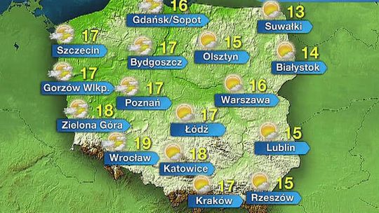 Prognoza pogody: Niedziela będzie słoneczna. Padać nie powinno. 