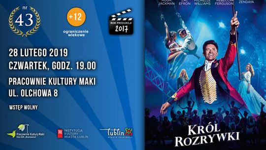 Projekcja filmu "Król rozrywki" w Pracowniach Kultury Maki