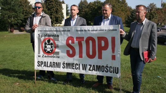 Protest przeciwko budowie spalarni w Zamościu nie słabnie. "Takie inwestycje stygmatyzują"