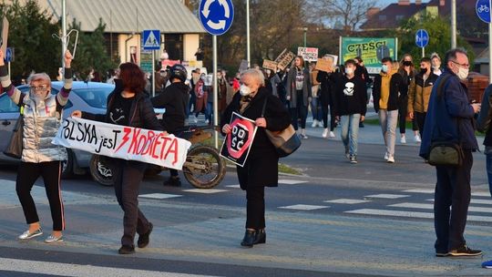 Protest w obronie praw kobiet we Włodawie