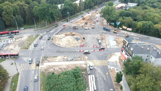 Przebudowa strategicznego ronda w Lublinie. Jazda nadal slalomem, ale będą zmiany