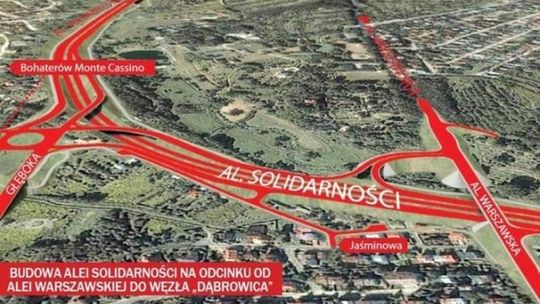 Przedłużenie al. Solidarności: Kontrakt podpisany. Budowa ruszy we wrześniu