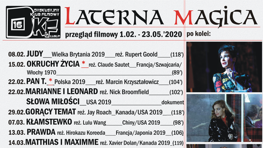 Przegląd filmowy "Laterna Magica" w DDK Czechów