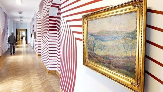 Przemalowali korytarz Muzeum Lubelskiego. Wystawa „Pankiewicz i po... Uwalnianie koloru”