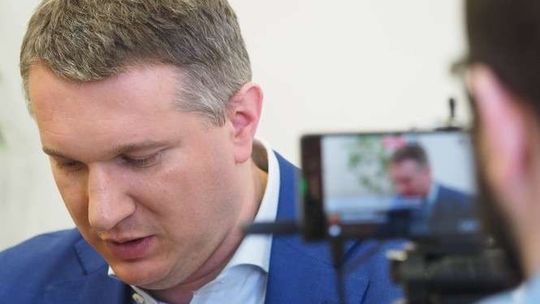 Przemysław Wipler w redakcji Dziennika Wschodniego