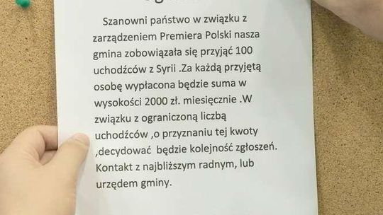 Przyjmij uchodźcę, dostaniesz 2 tys. zł "Ktoś chce wywołać ferment"