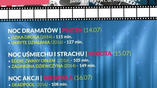 Puławskie Kino Samochodowe. Program projekcji