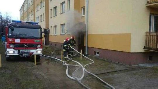 Puławy: Pożar w piwnicy przy ul. Norwida