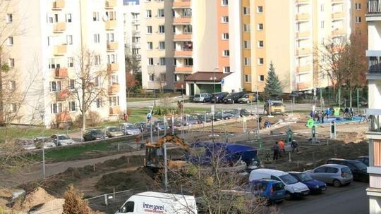 Puławy: Skwer na osiedlu Niwa w przebudowie