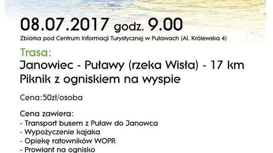 Puławy: Spływ kajakowy po Wiśle