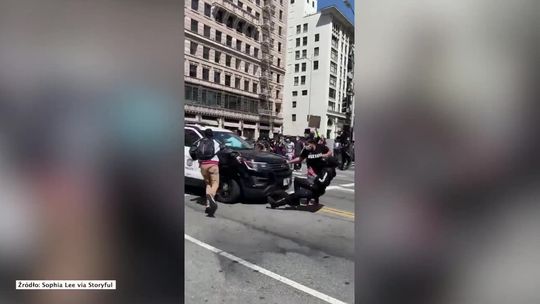Radiowóz w Los Angeles potrącił dwie osoby podczas protestu po śmierci George'a Floyda