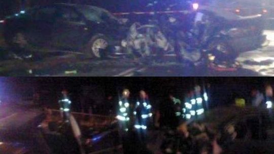 Radomskie: Tragedia na drodze. Auta stanęły w płomieniach